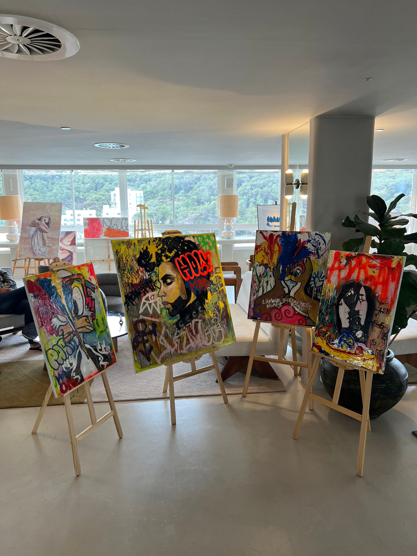 LOTUS event at Mondrian Hotel Ibiza — 09.05.2026 — live painting and art exhibition.